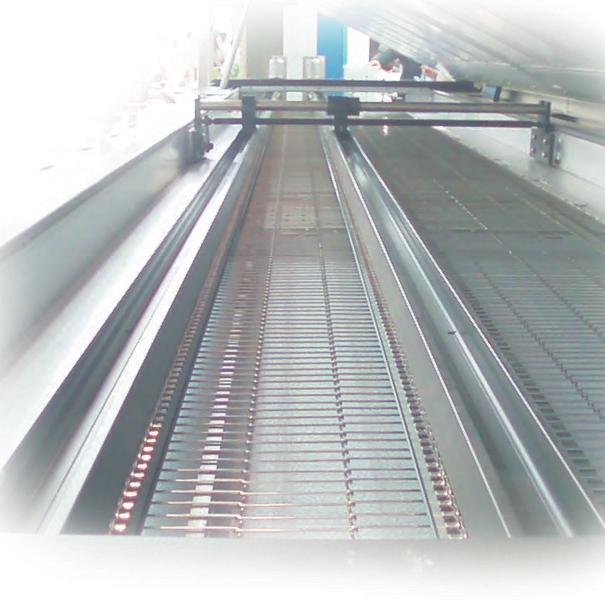 Solder oven rail