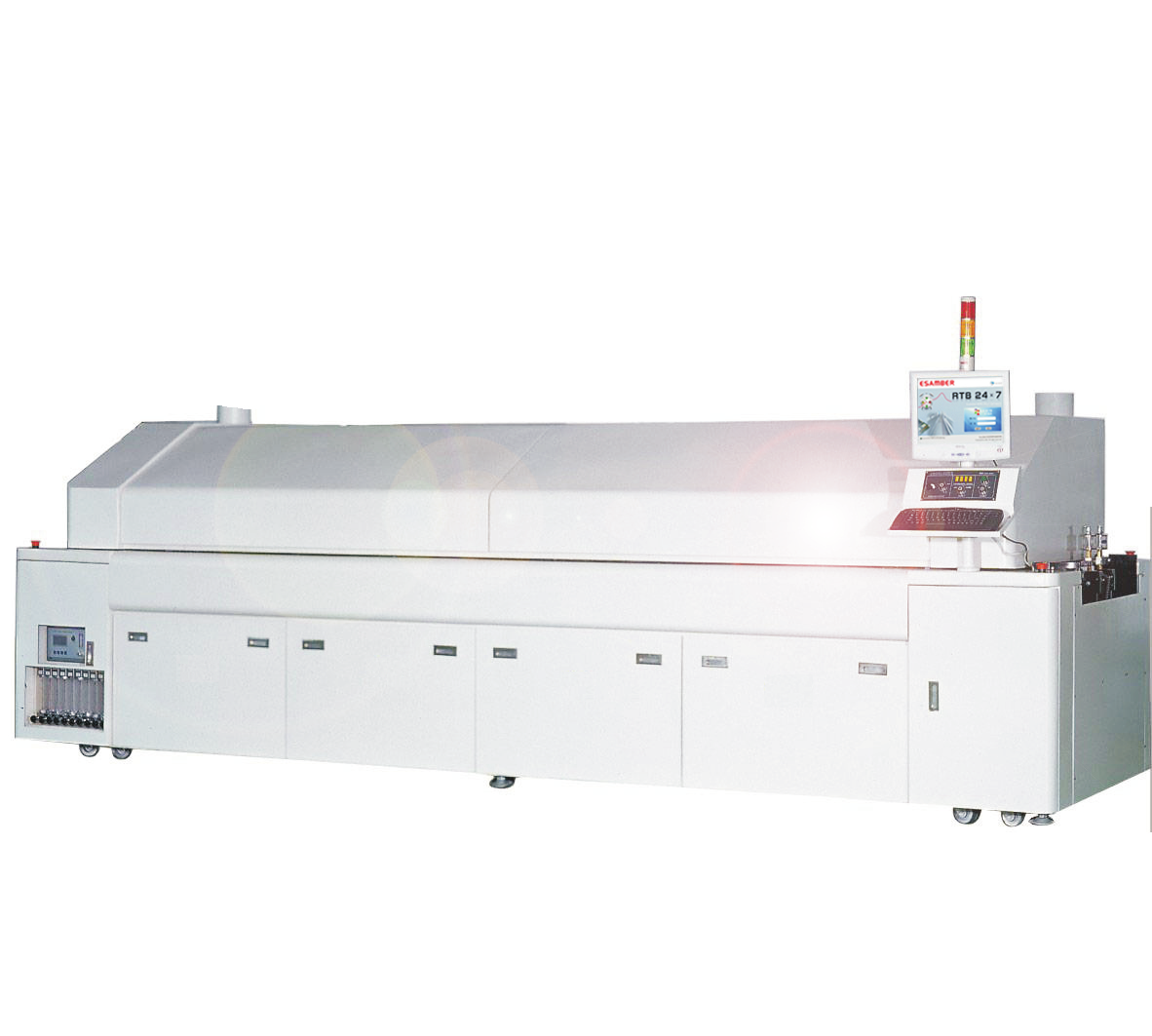 Reflow oven under evaluation